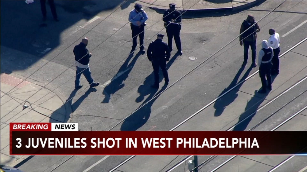 3 teenagers shot in West Philadelphia