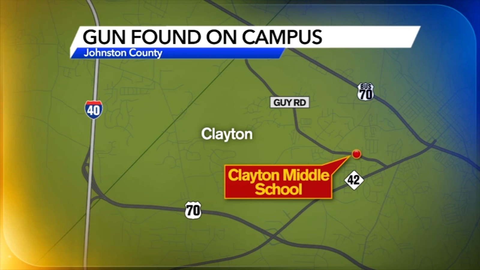 Man charged with having handgun at Clayton Middle School ABC11