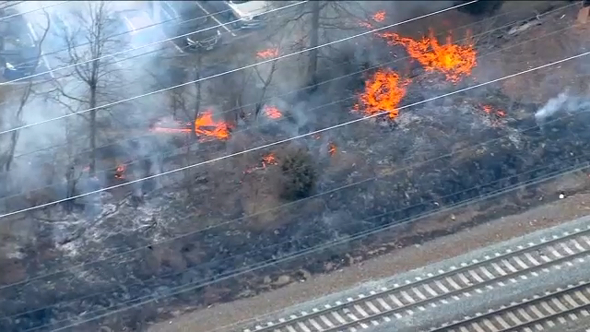 Northeast Corridor rail service resumes with delays after brush fires