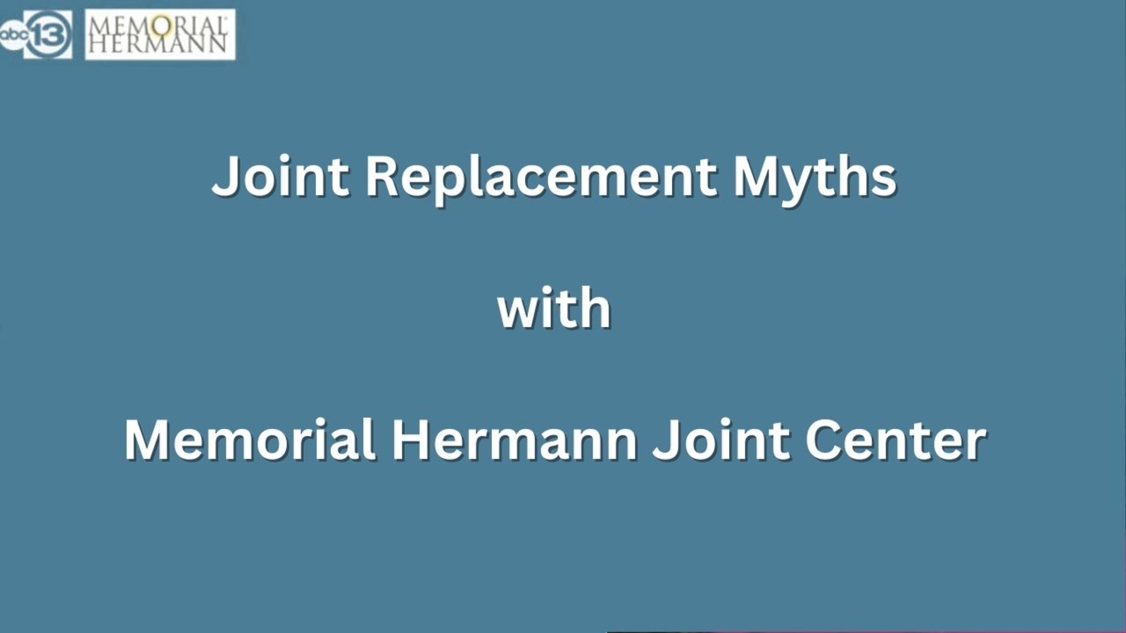 Fact vs. Fiction About Joint Replacement - Vimarsana News