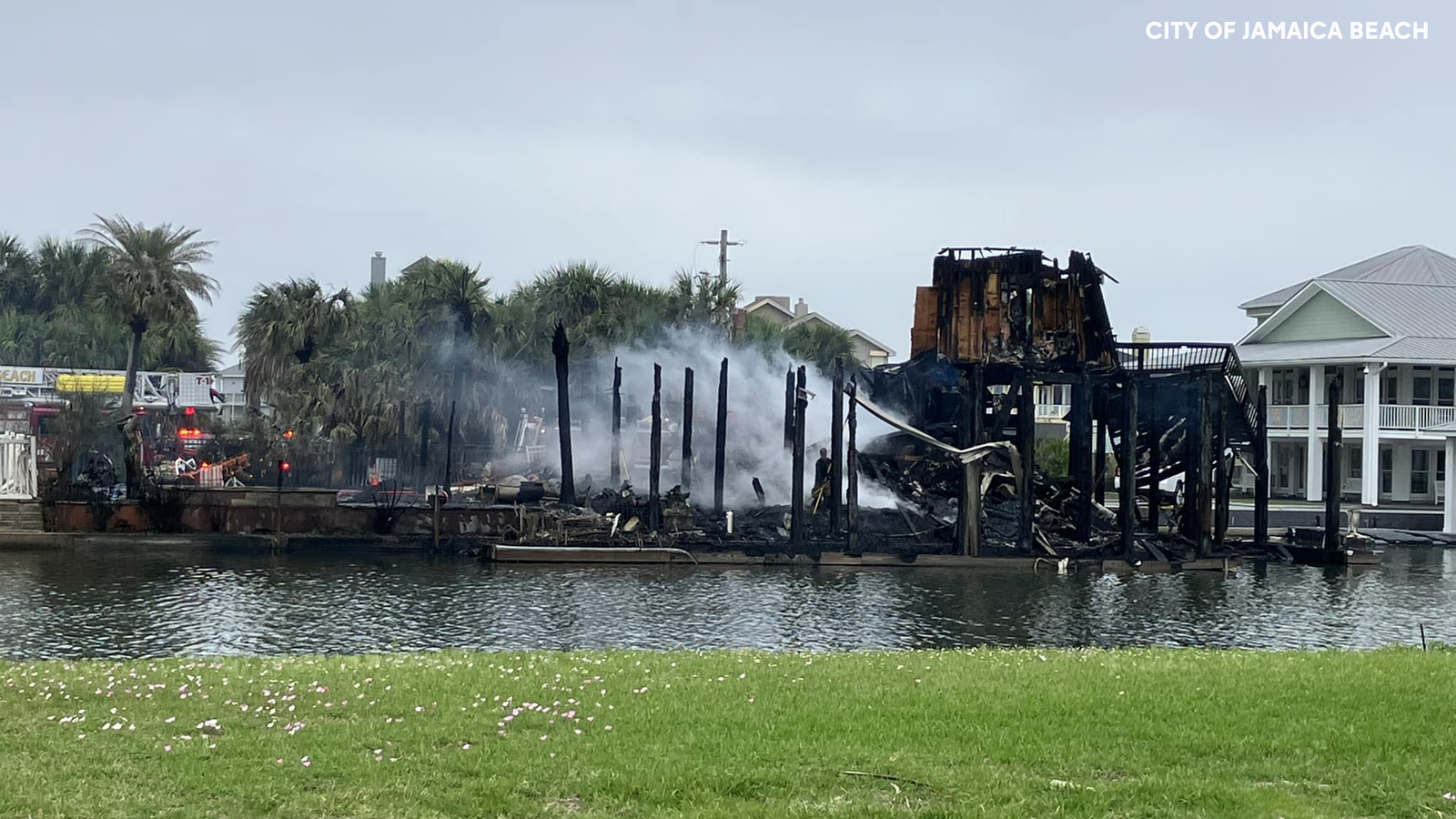 Jamaica Beach fire Officials confirm person killed and 3story home