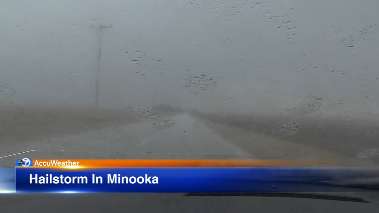 Severe storms bring hail to Chicago area