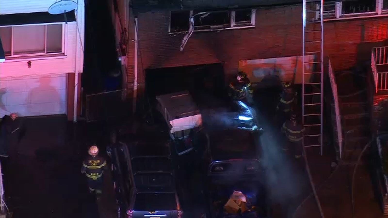 1 firefighter hurt battling West New York, New Jersey house fire ABC7