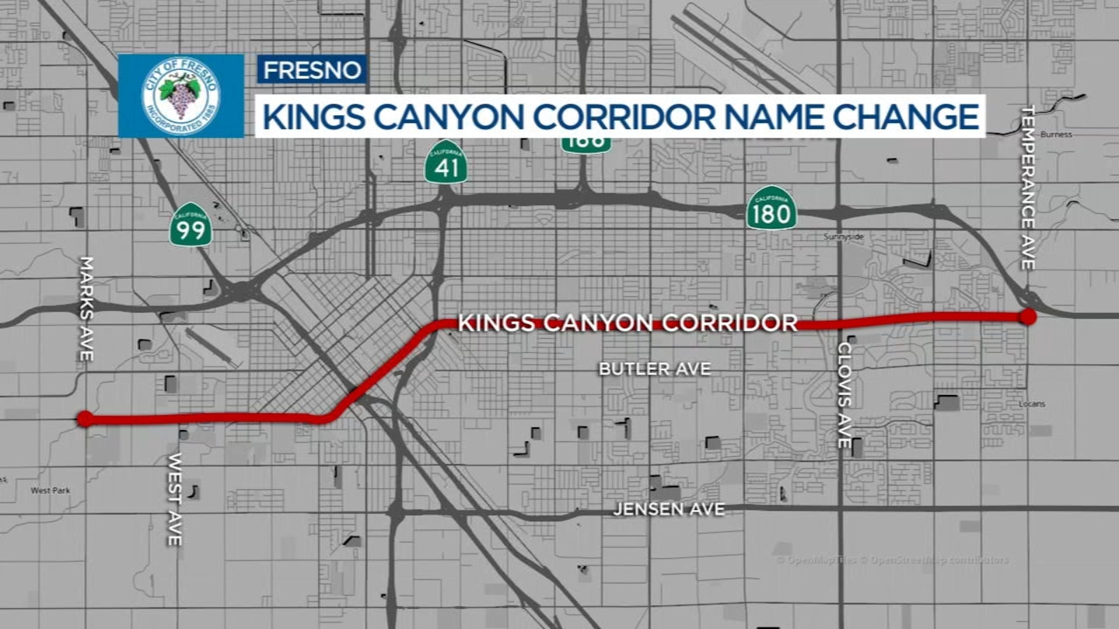 Kings Canyon Corridor To Change To Cesar E Chavez Boulevard ABC30 Fresno kings-canyon-corridor-to-change-to-cesar-e-chavez-boulevard-abc30-fresno
