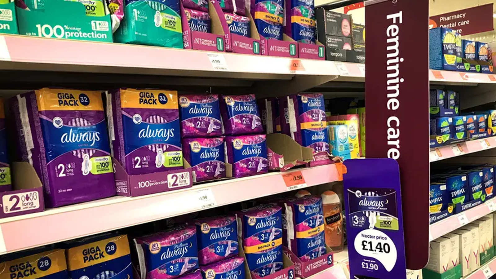 Texas sales tax Bill eliminating diaper, feminine hygiene products