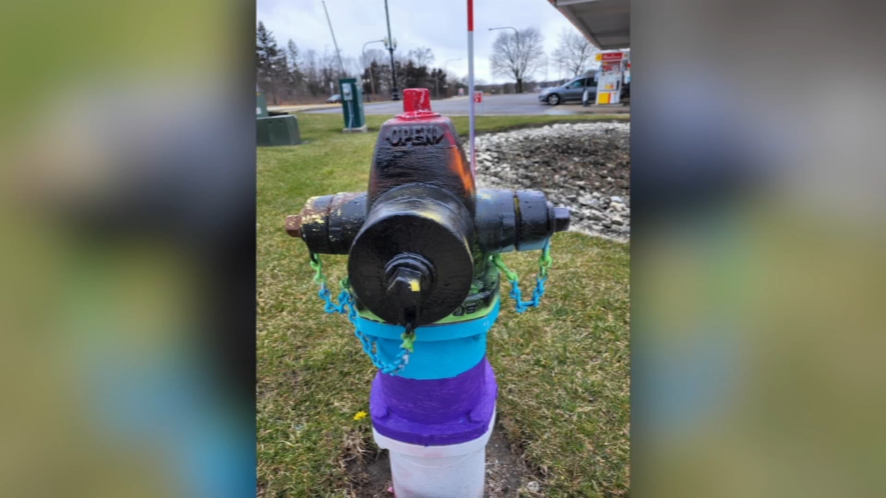 Suburban LGBTQ+ pride fire hydrant defaced for 10th time within 1 year