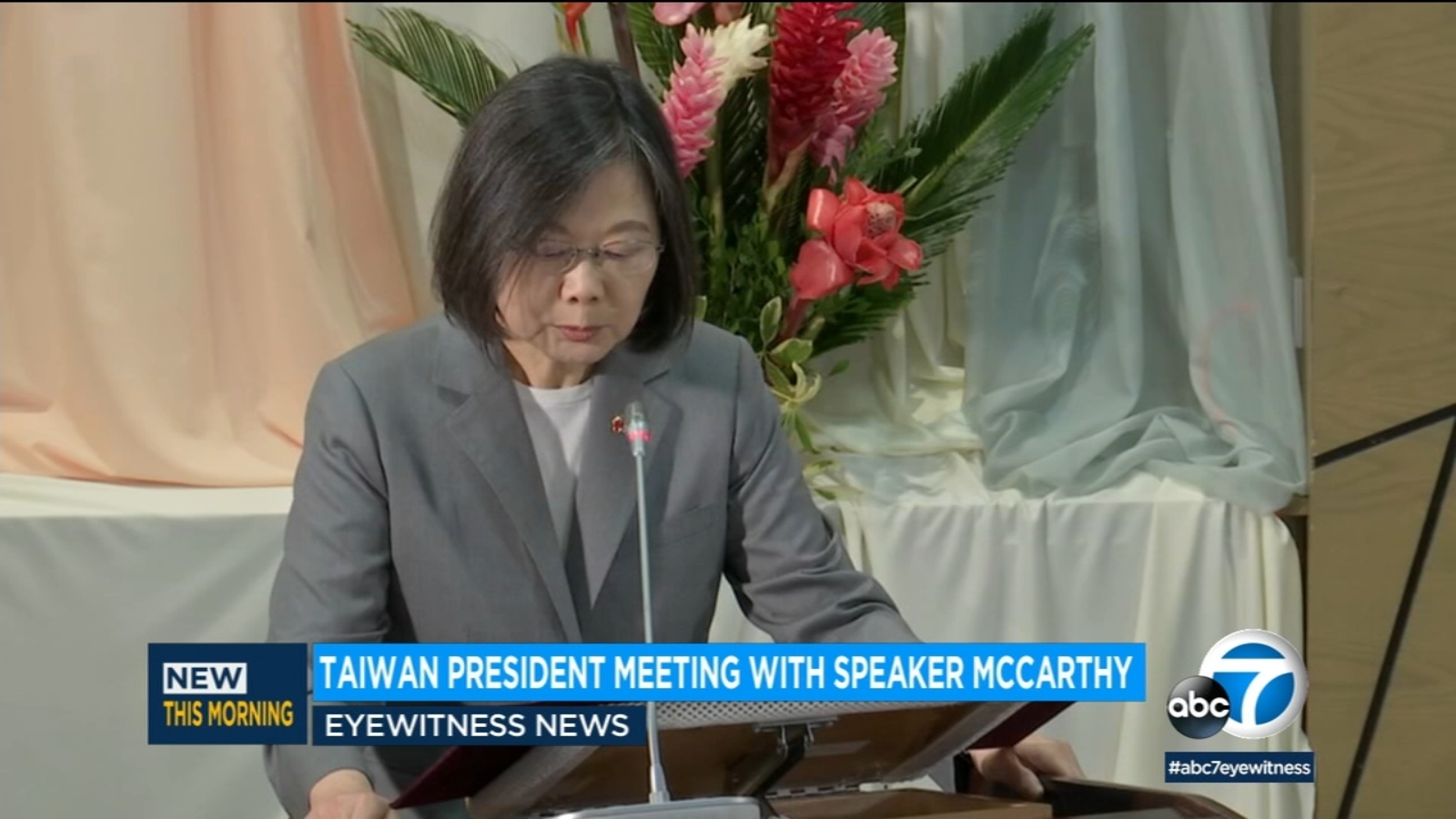 Taiwan's president to talk with US House speaker in Los Angeles at the Reagan Library as China condemns meeting - Vimarsana News