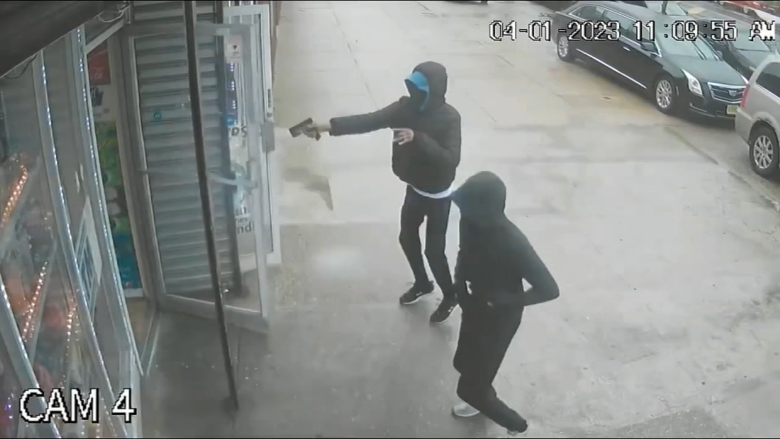 Surveillance video shows gunman firing shots into West Oak Lane store Surveillance video shows gunman firing shots into West Oak Lane store