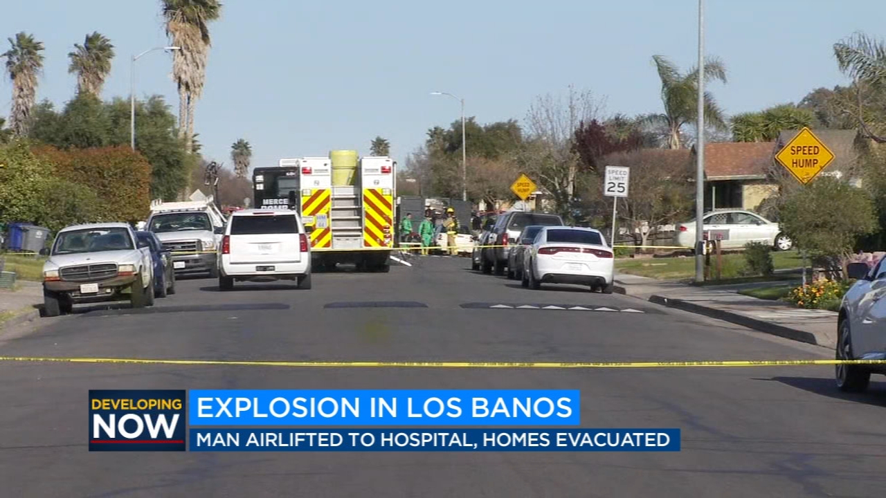 Man loses hand in explosion at Los Banos home, authorities say avoid area