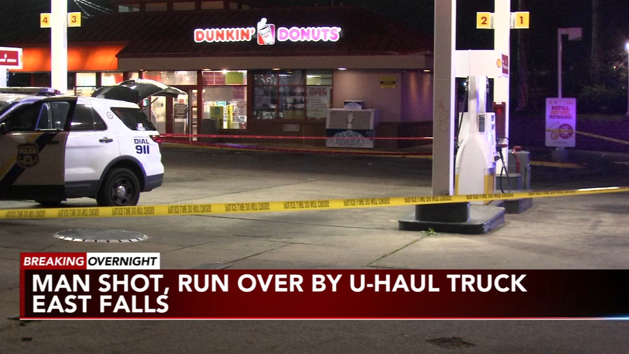 Man shot, run over by Uhaul truck in East Falls
