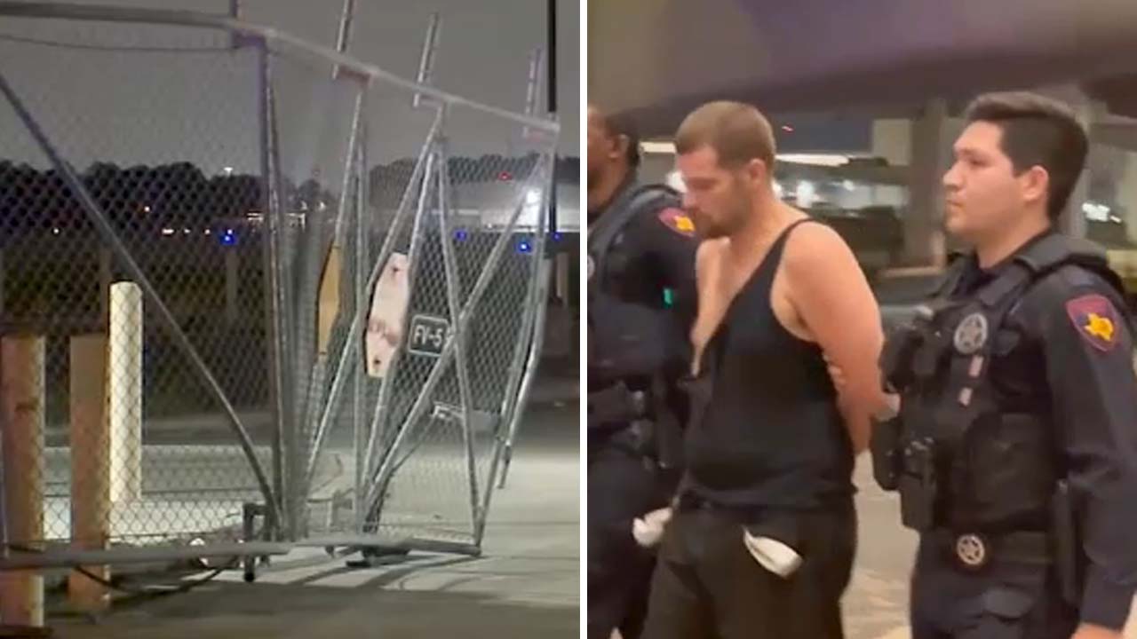 Bush Airport employee used trolley to block chase suspect, records say