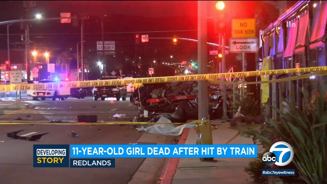 11-year-old girl killed after train hits car in Redlands