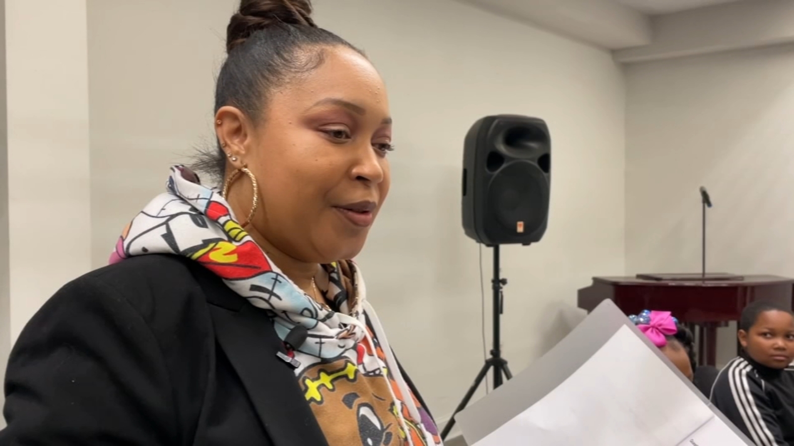 PennDelco School District teaching assistant helping to provide children with tools to address