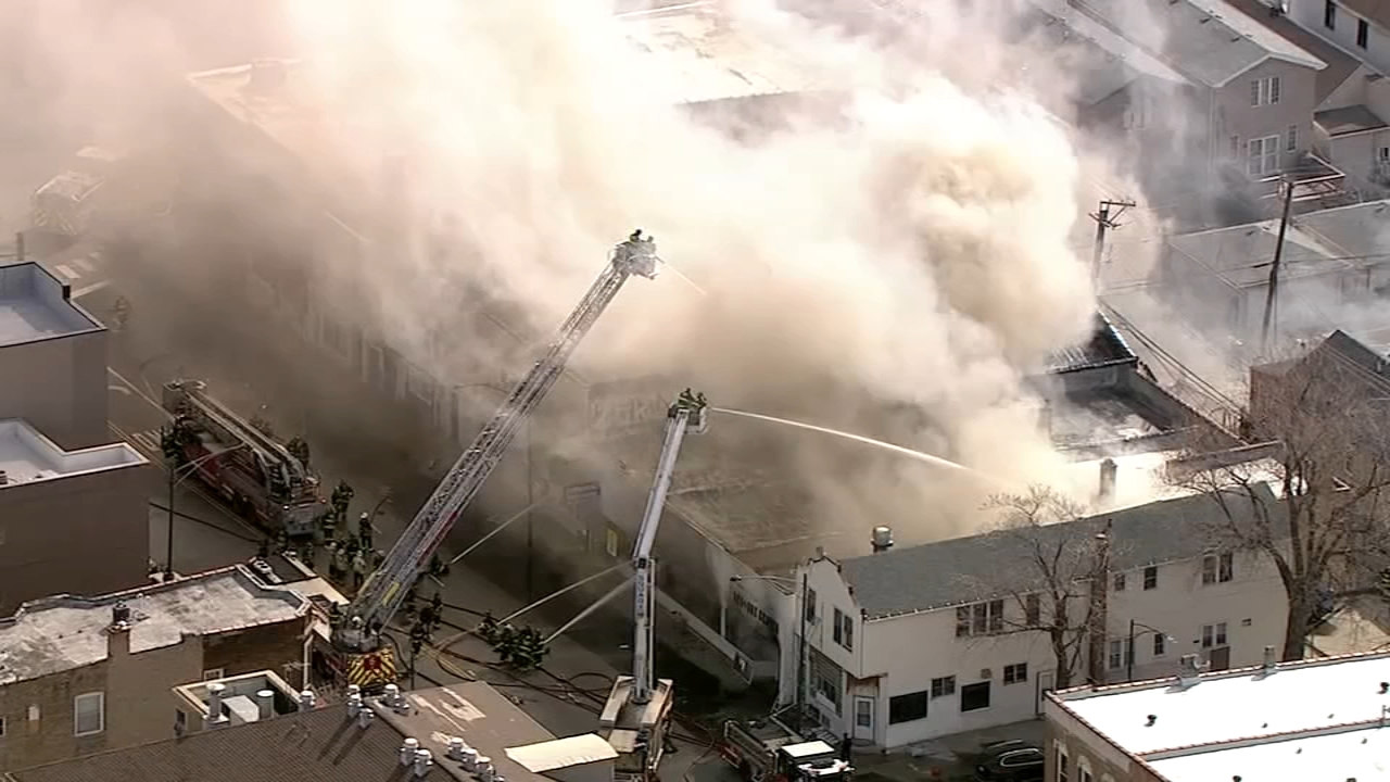 Massive fire breaks out at vacant church in Bridgeport