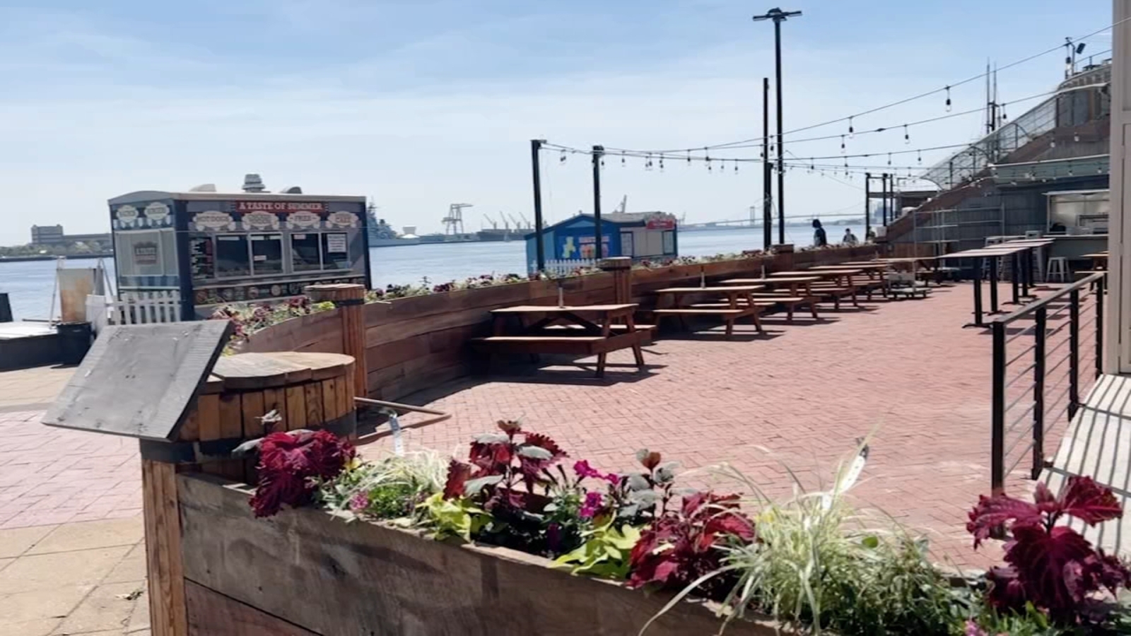 Philadelphias largest riverfront restaurant reopens amid summerlike weather Philadelphias largest riverfront restaurant reopens amid summerlike weather
