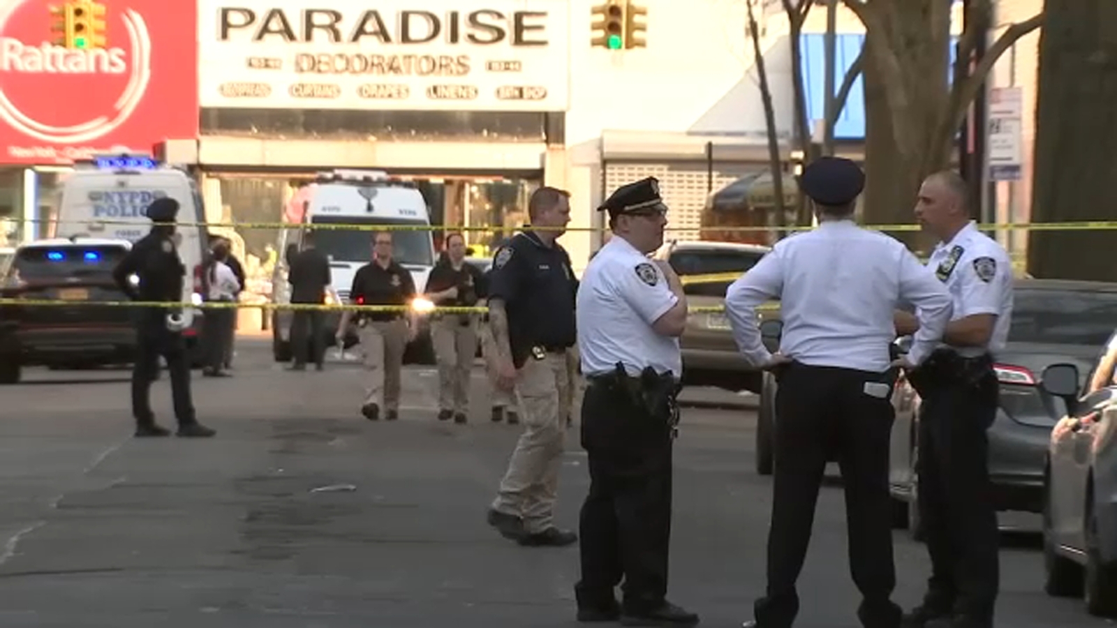 Man armed with knife stabbed church security guard before being shot by