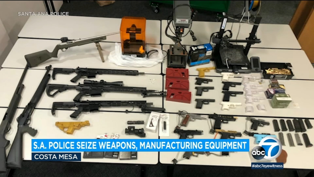 Pistol-making equipment found during search by Santa Ana police