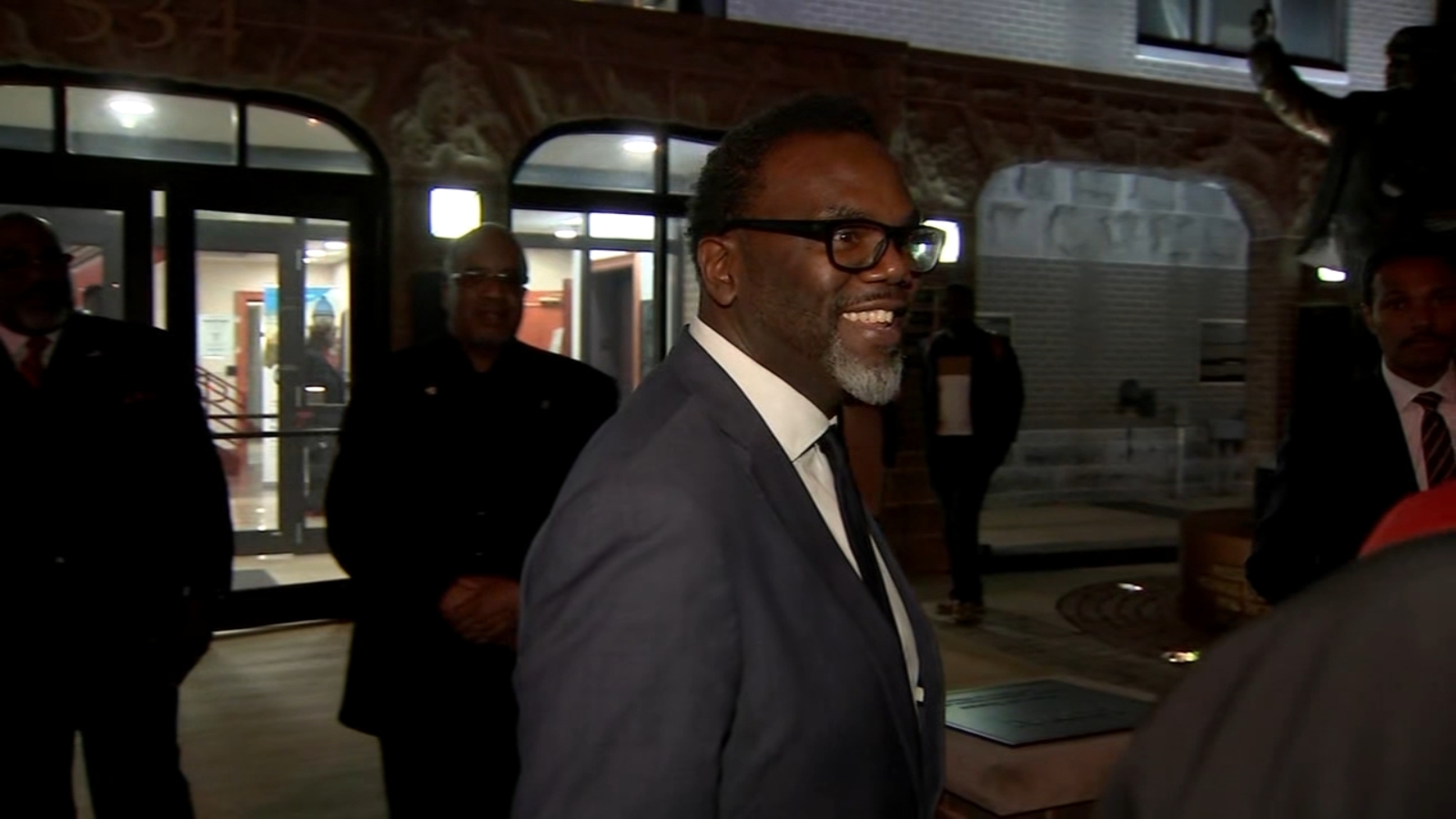 Chicago Mayorelect Brandon Johnson kicks off Springfield visit with private meetings