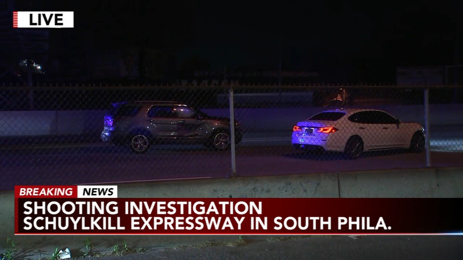 Shooting leads to wrong way highspeed chase on I76 in South Philadelphia 1 person shot in neck