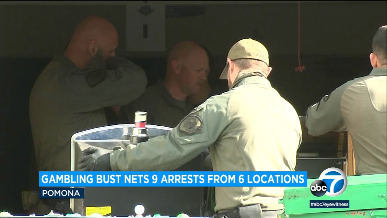 9 arrested in major illegal gambling bust in Pomona