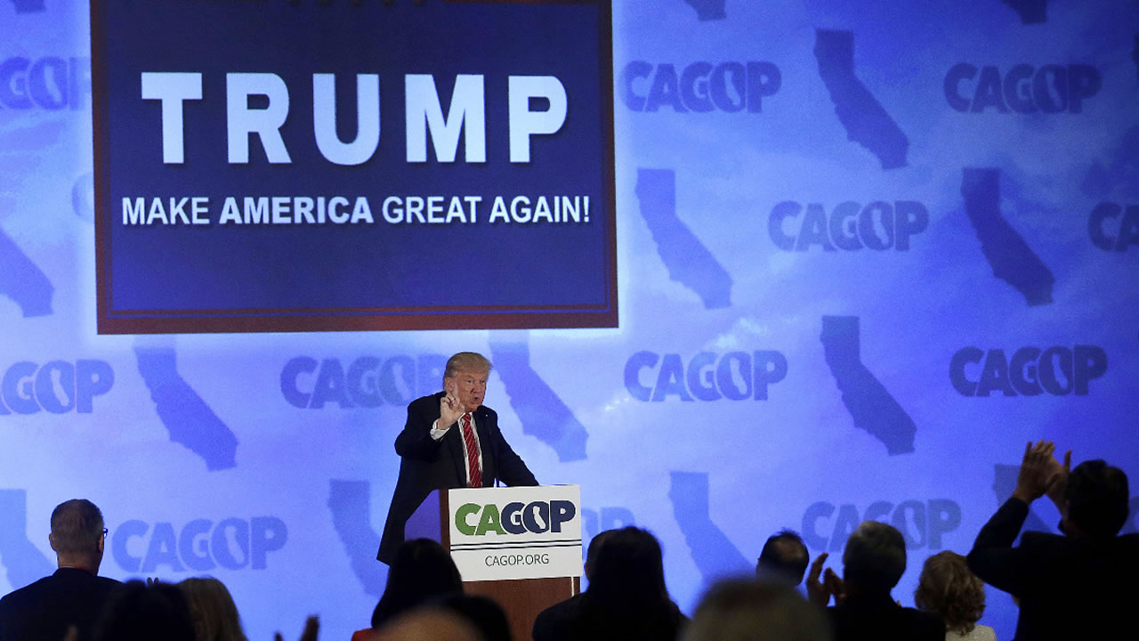 Trump works to solidify support at GOP convention in Burlingame