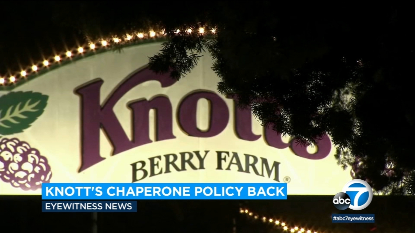 Knott's Berry Farm reinstates its chaperone policy for anyone 15 or under following unruly behavior - Vimarsana News