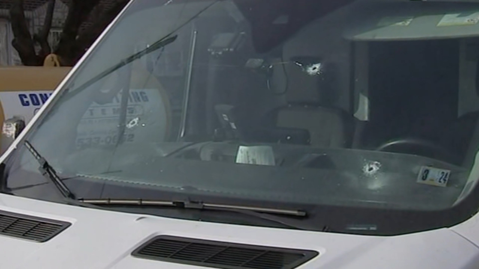 FedEx truck shot up in the Lawncrest section of Philadelphia; bullets