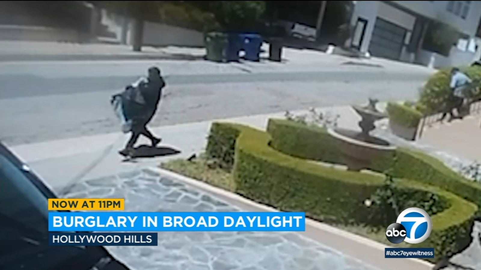 Brazen burglars walk in and out of Hollywood Hills home in broad ...