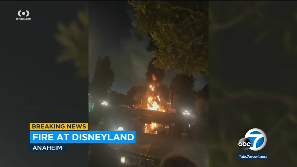 Disneyland's Tom Sawyer Island catches fire