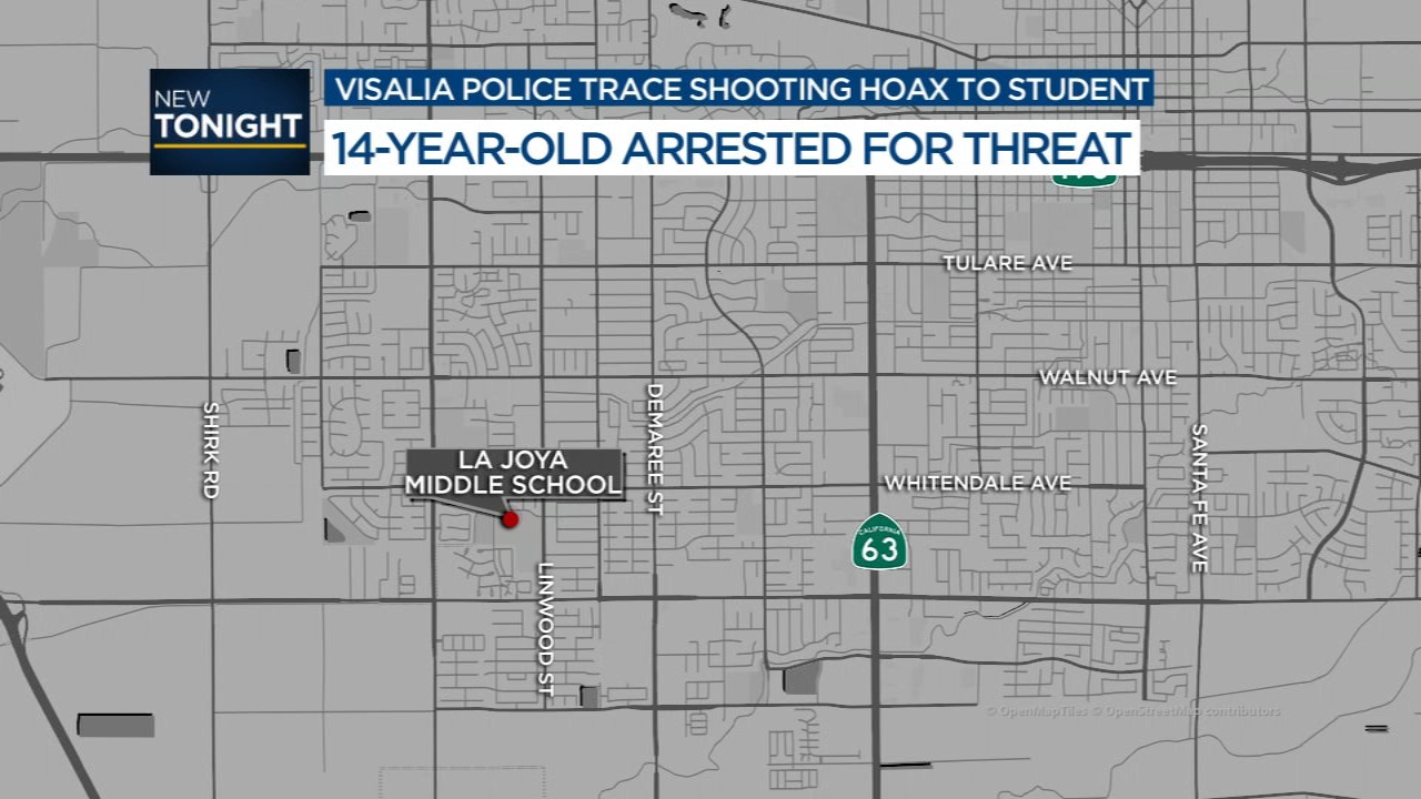 14-year-old arrested for shooting threat against La Joya Middle School in Visalia
