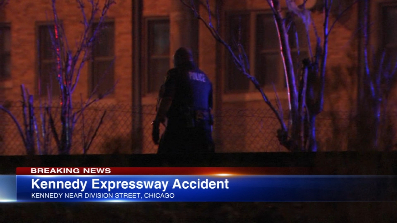 Chicago traffic Debris from Kennedy Expressway crash falls on Metra