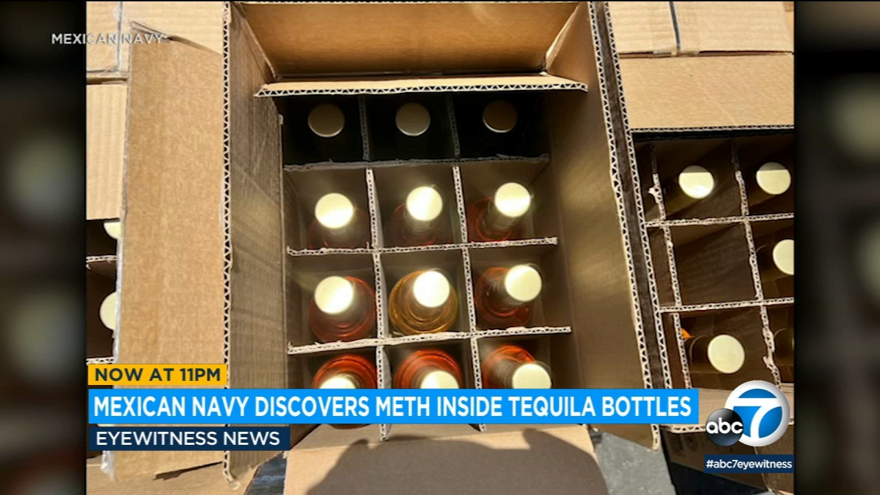 Thousands of tequila bottles containing liquid meth seized