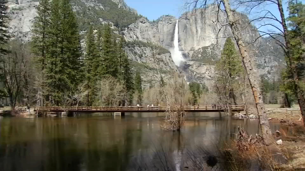 Visitors spend the day in Yosemite Valley ahead of partial closure