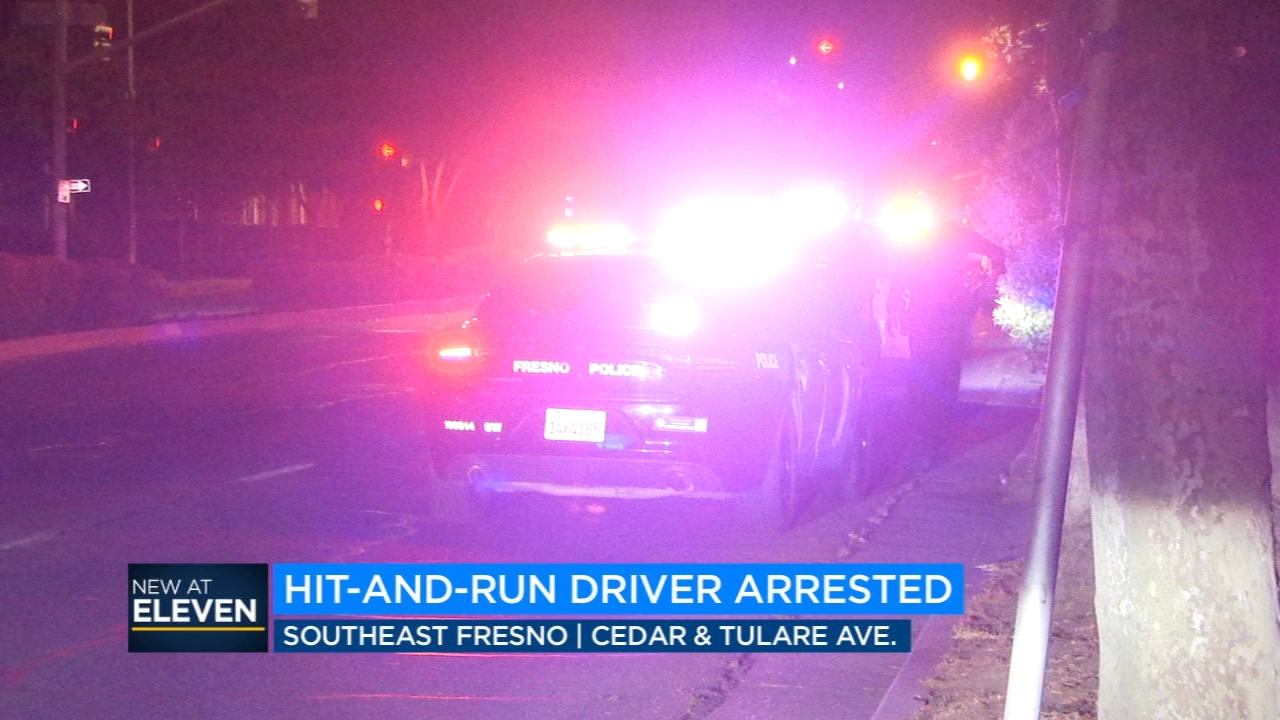 Driver arrested after hit-and-run crash leaves 1 injured in Fresno