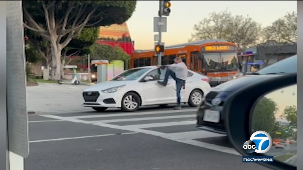 Video shows fight at WeHo intersection as security ambassadors look on