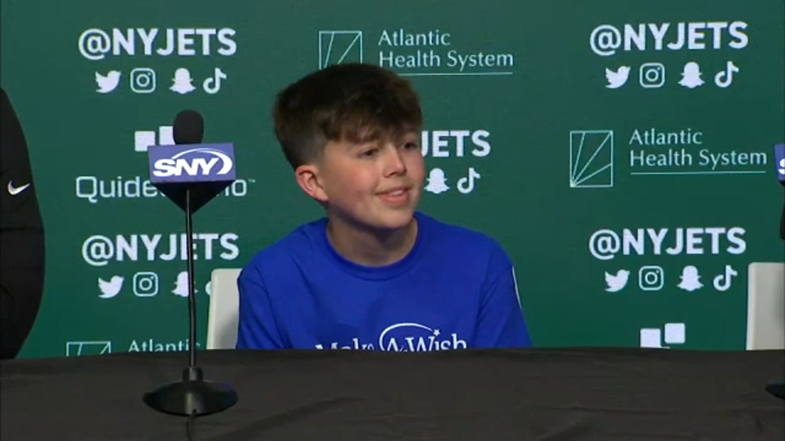 13yearold who had bone cancer announces Jets NFL Draft pick ABC7