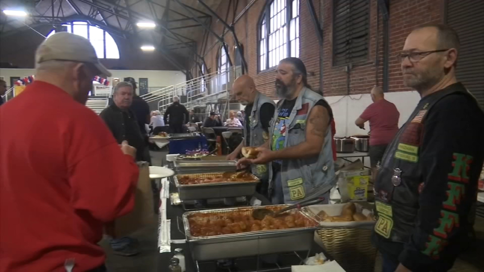 Gathering of heroes in center city raises money for families of marine