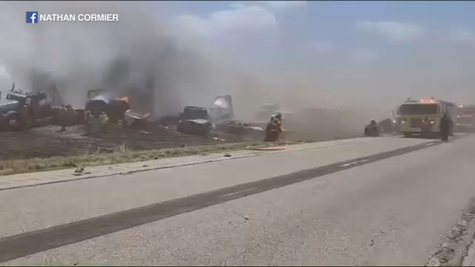 I 55 Illinois crash closes highway in both directions downstate amid dust storm - Vimarsana News
