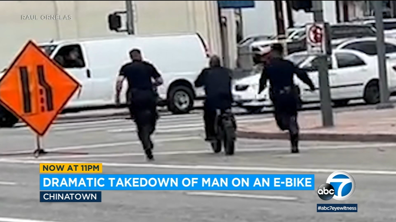 Video: Takedown by police of man allegedly waving gun in Chinatown