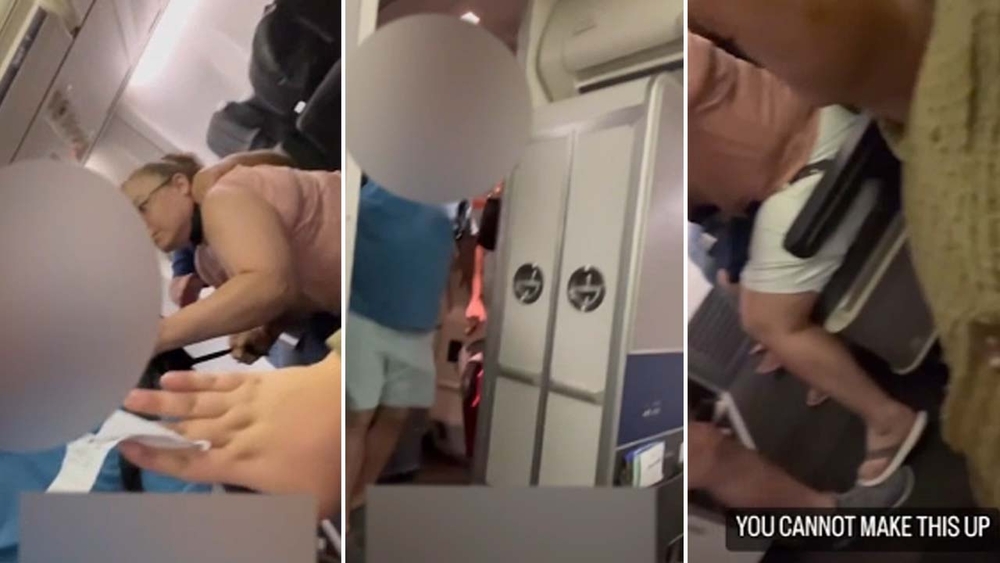 Man punches United employee on flight to Houston, video shows
