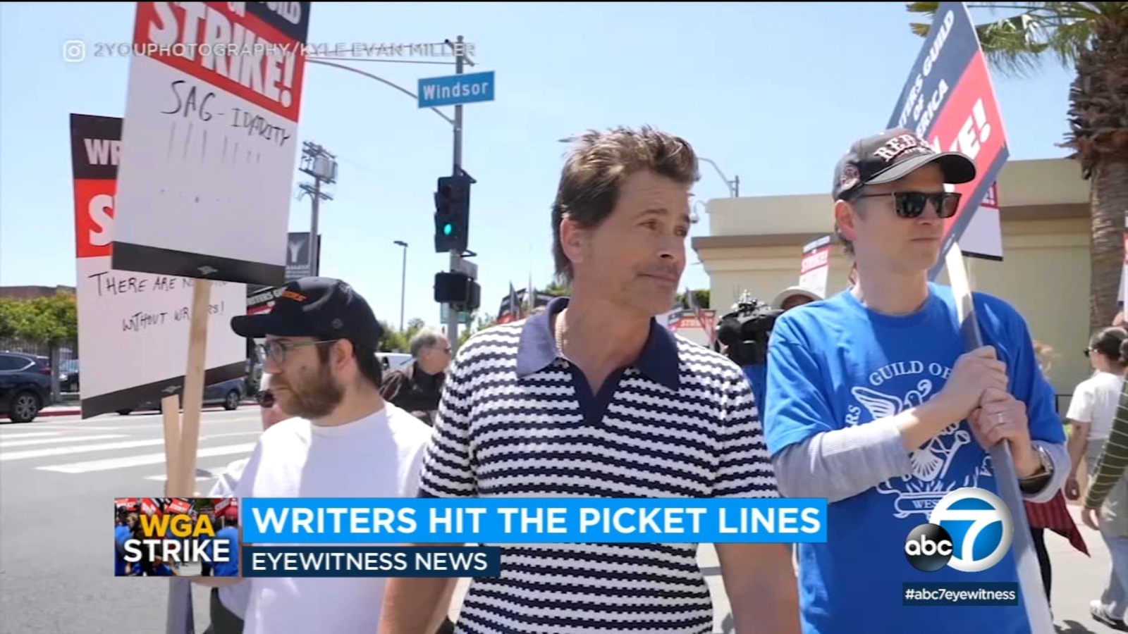 Actor Rob Lowe joins writers strike at Paramount Studios Were only as good as the writing we get