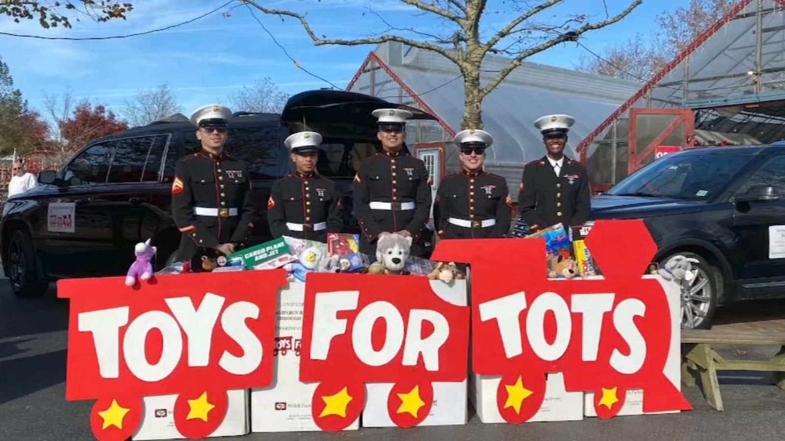 Burlington County, New Jersey woman Gina Capate with Toys For Tots