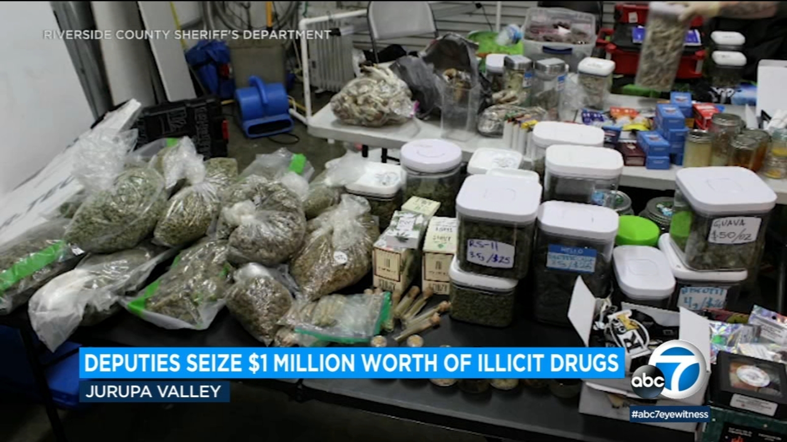 Riverside County deputies seize more than $1M worth of illegal marijuana, mushroom products - Vimarsana News