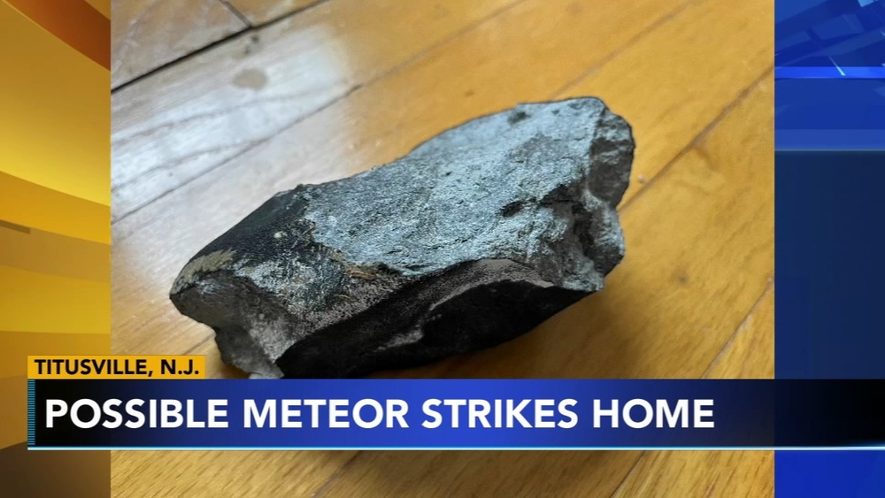 Possible meteor crashes through roof of New Jersey home