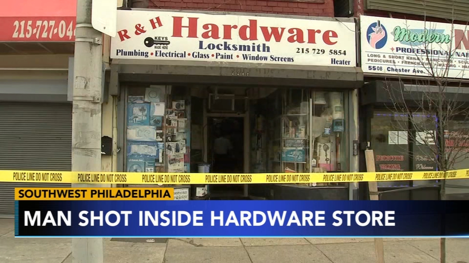 Man shot inside Southwest Philadelphia hardware store on Chester Avenue
