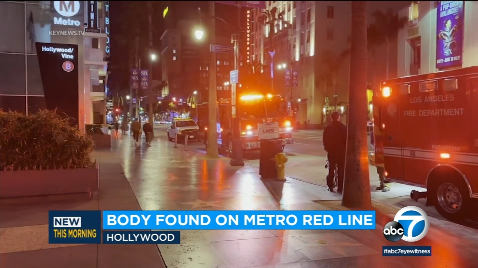 Dead body found on Metro Red Line in Hollywood; cause of death investigation underway - Vimarsana News