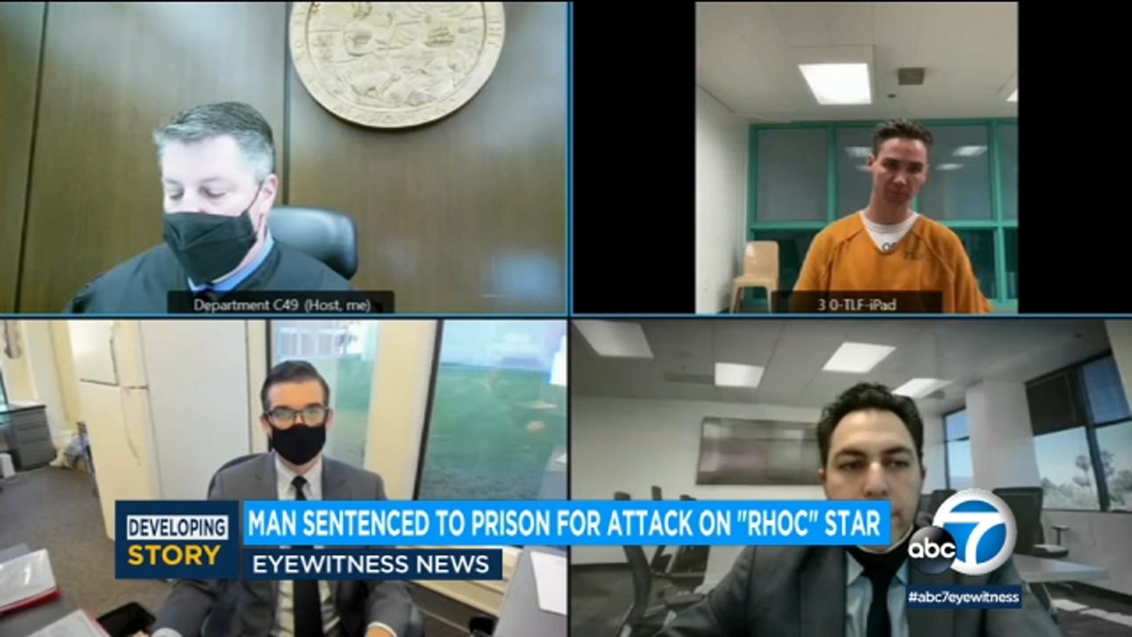 Man gets 6 years in prison for attack on former 'Real Housewives of Orange County' star - Vimarsana News