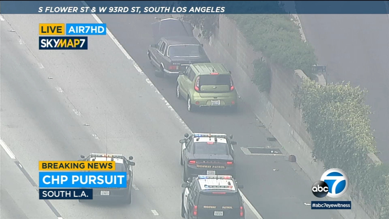 Driver taken into custody on 110 Freeway after slow-speed chase across LA area - Vimarsana News