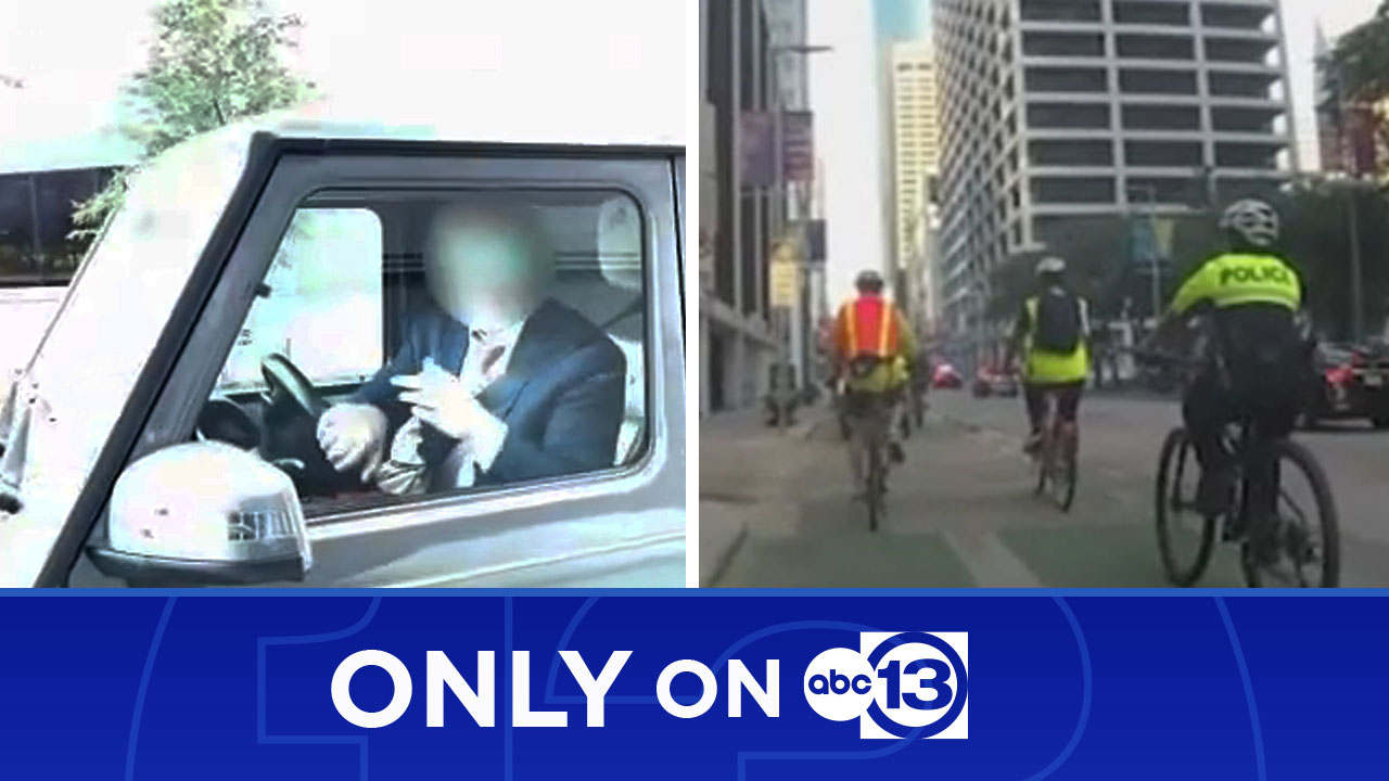 Angry driver almost hits cyclist participating in 'Bike to Work' day