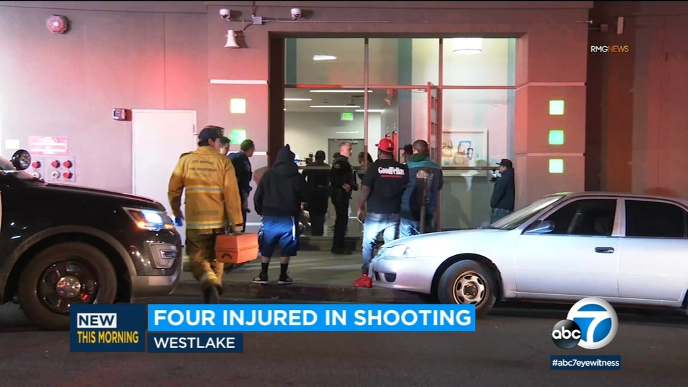 4 injured in shooting outside luxury high-rise in Westlake District